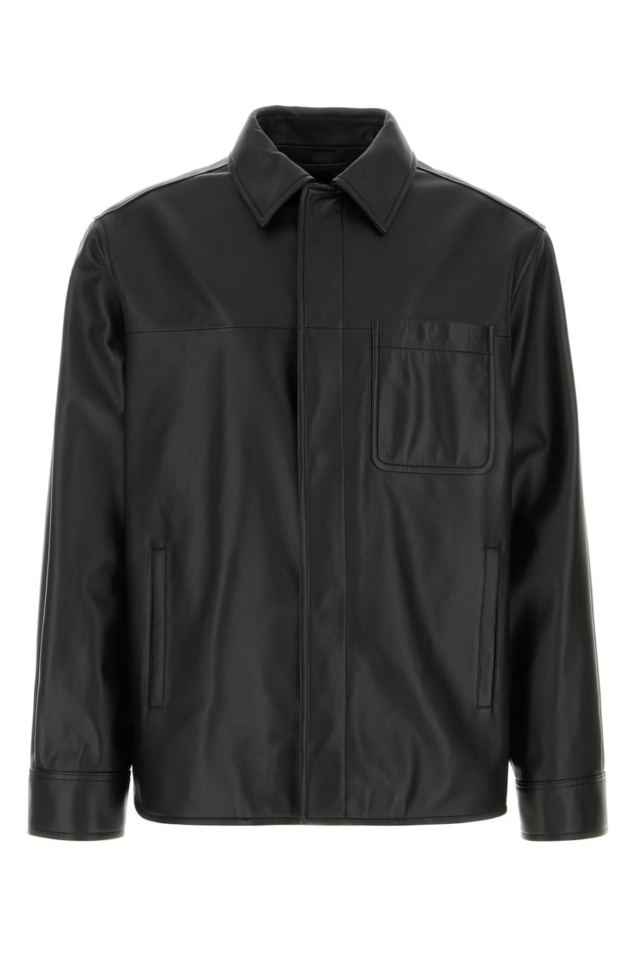 Loewe Camicia in pelle nera