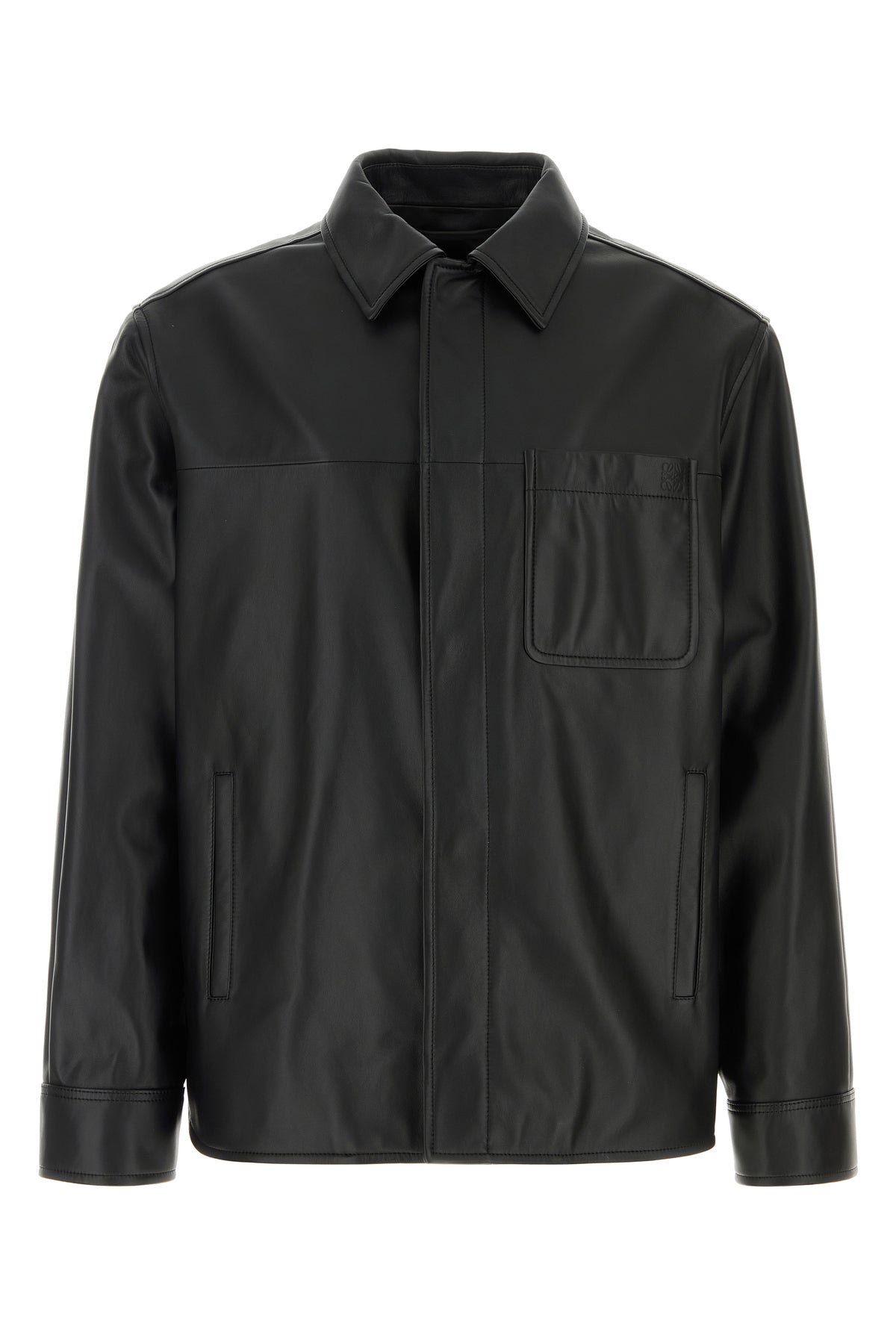 Loewe Camicia in pelle nera
