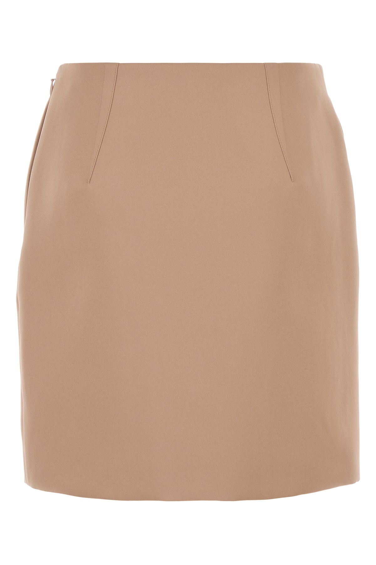 Chloé Minigonna in raso rosa cipria, view 2