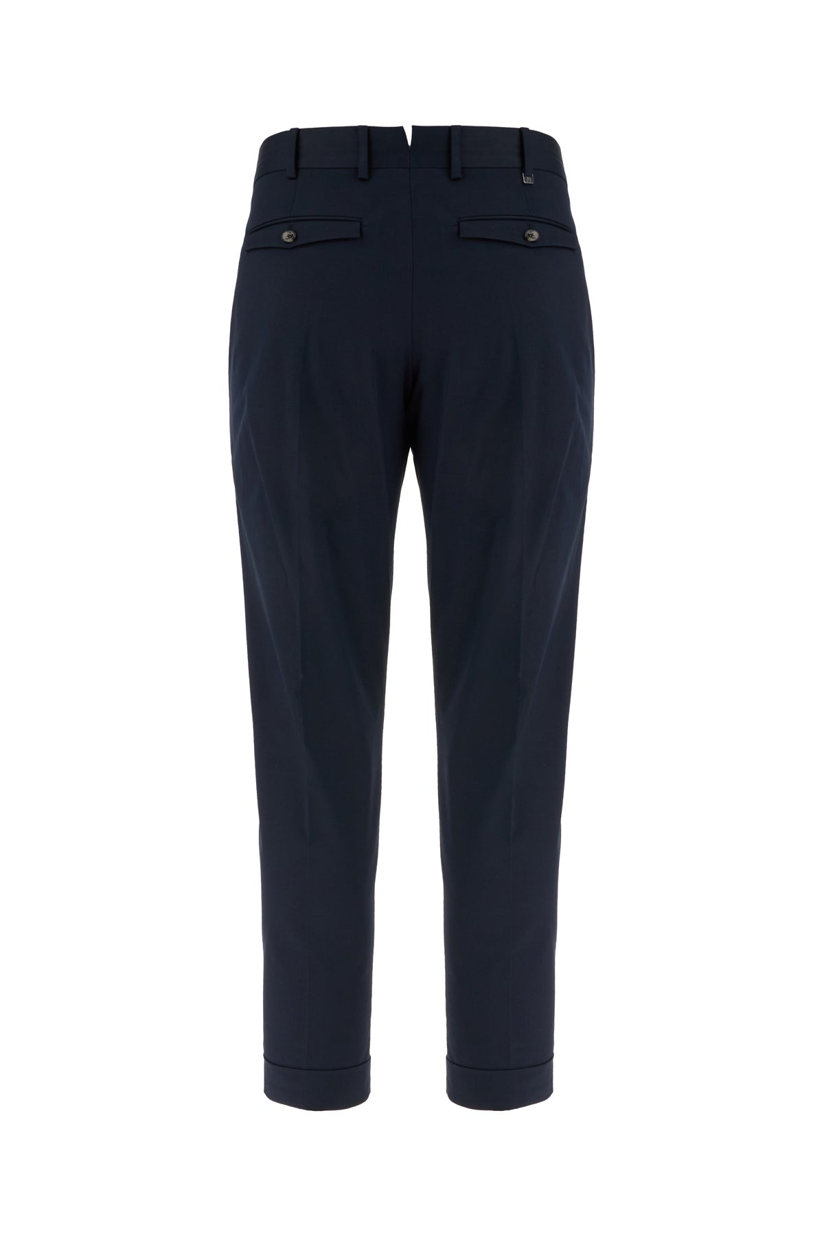 PT Torino Pantalone in cotone stretch blu navy, view 2