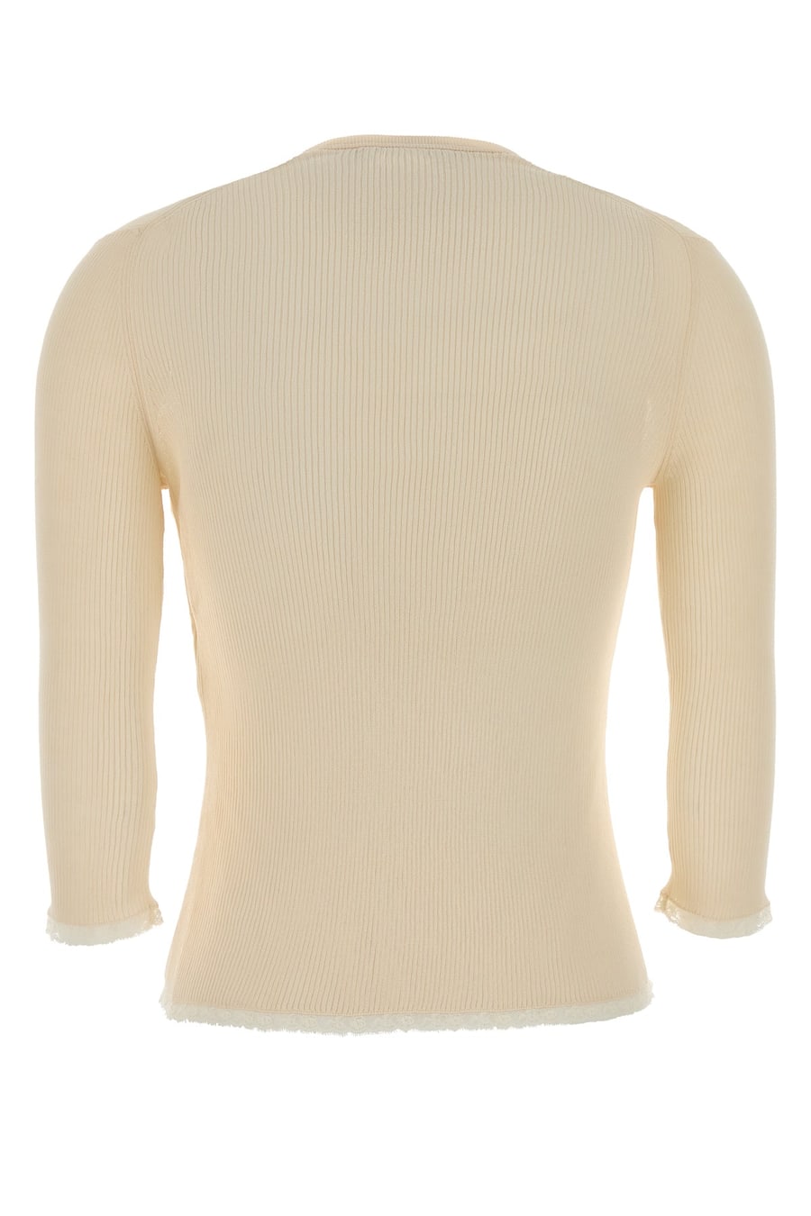 Gucci Cardigan in cotone crema, view 2