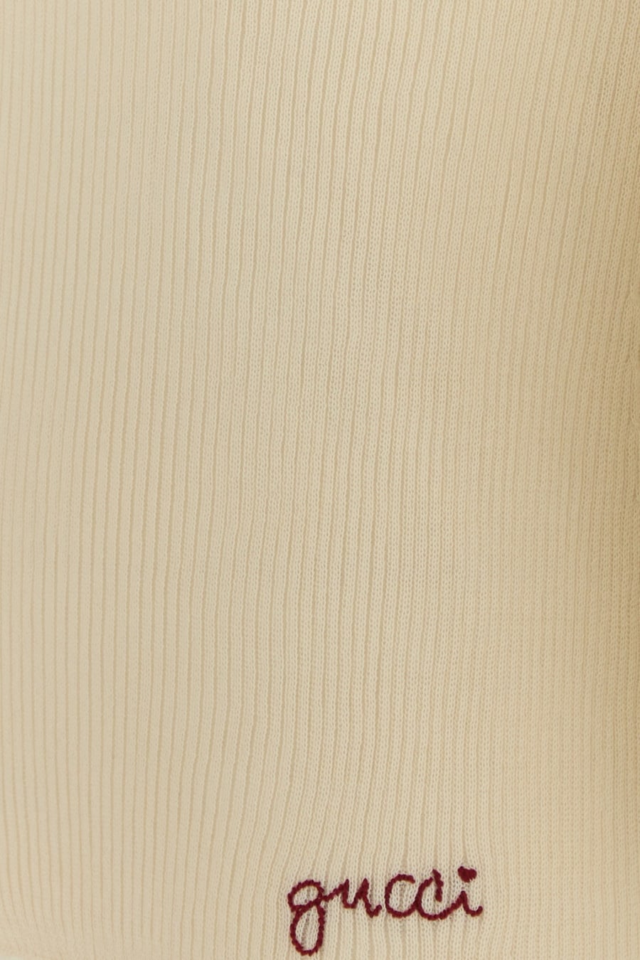 Gucci Cardigan in cotone crema, view 3