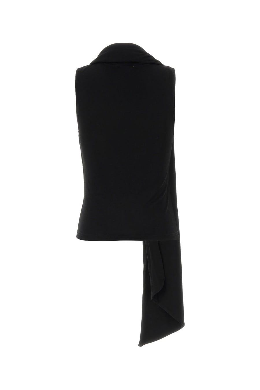 AMI Top in jersey nero, view 2