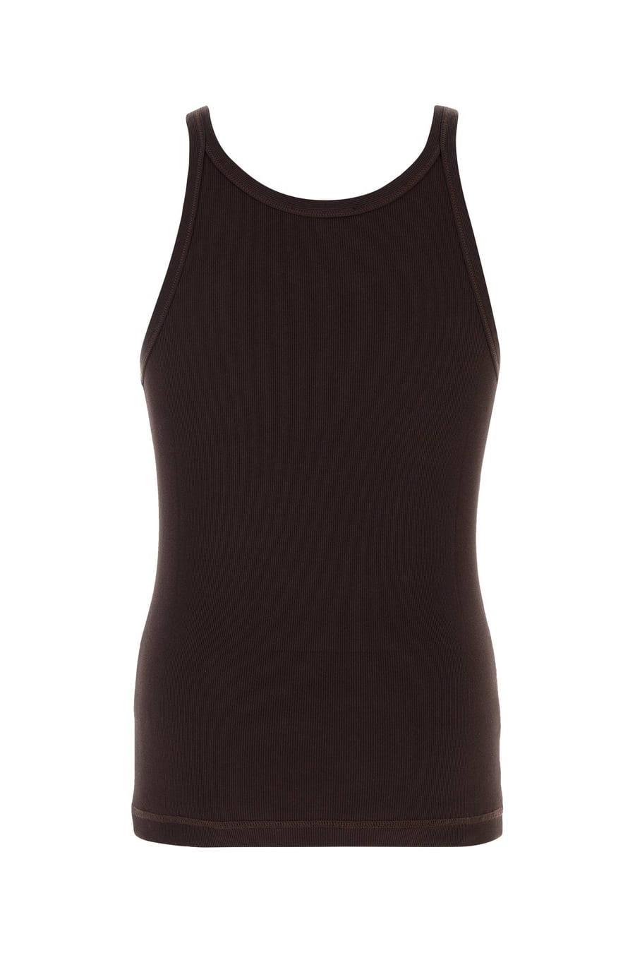 Dolce & Gabbana Canotta in cotone cioccolato, view 2