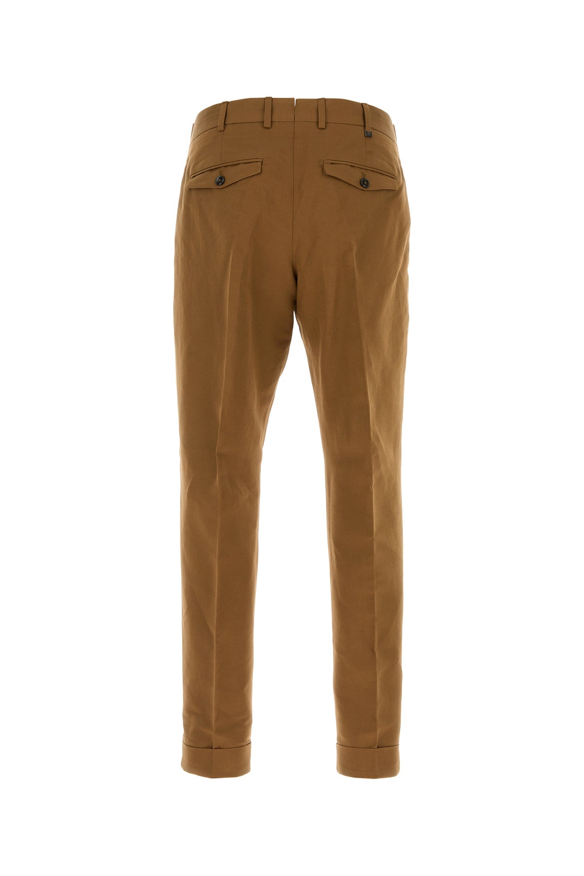 PT Torino Pantalone in misto lino biscotto, view 2