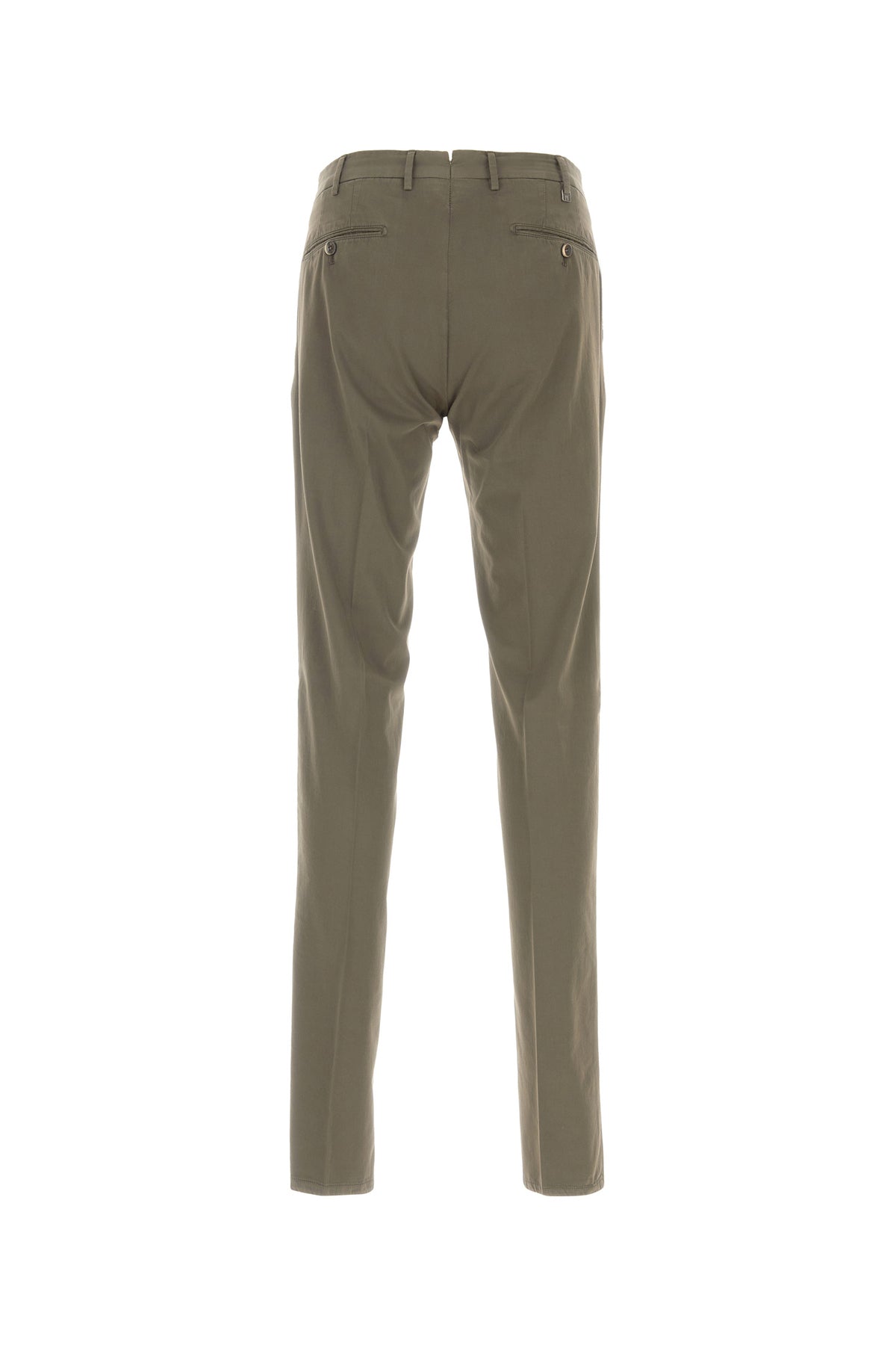 PT Torino Pantalone Silkochino in misto cotone stretch kaki, view 2