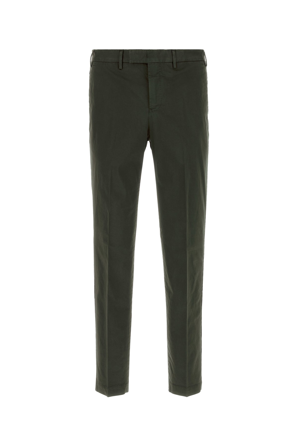 PT Torino Pantalone in cotone stretch verde bottiglia