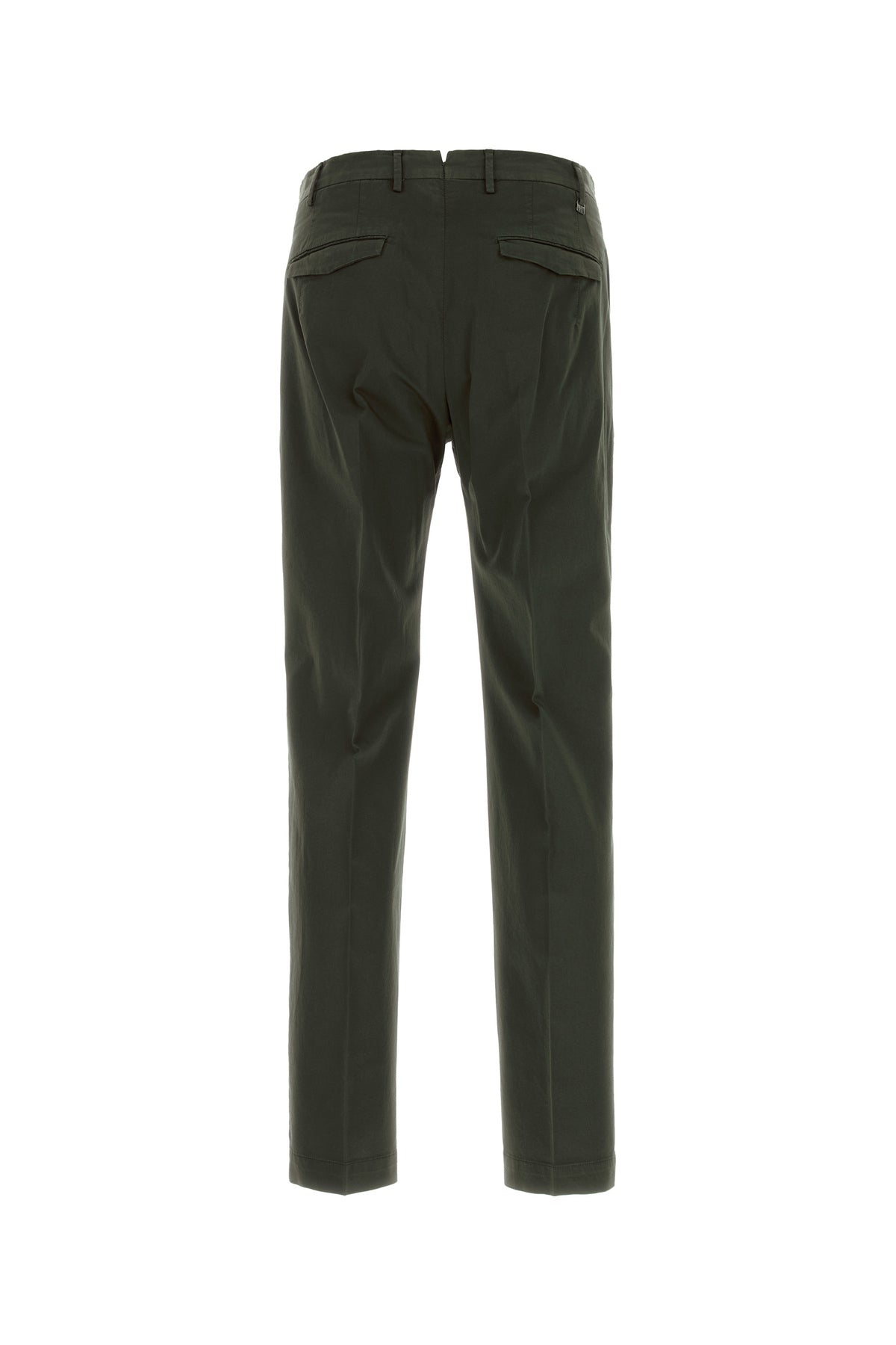PT Torino Pantalone in cotone stretch verde bottiglia, view 2
