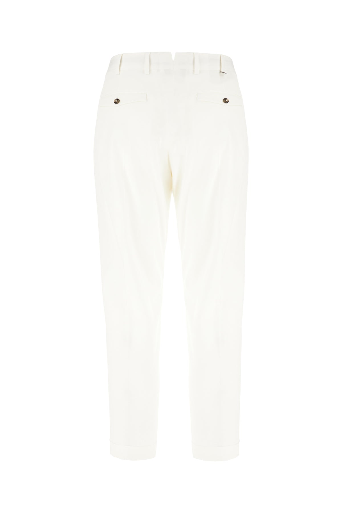 PT Torino Pantalone in cotone stretch bianco, view 2