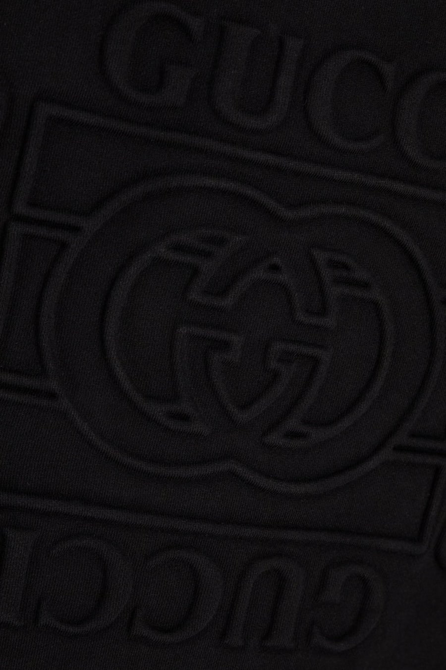 Gucci Felpa in cotone nero, view 3