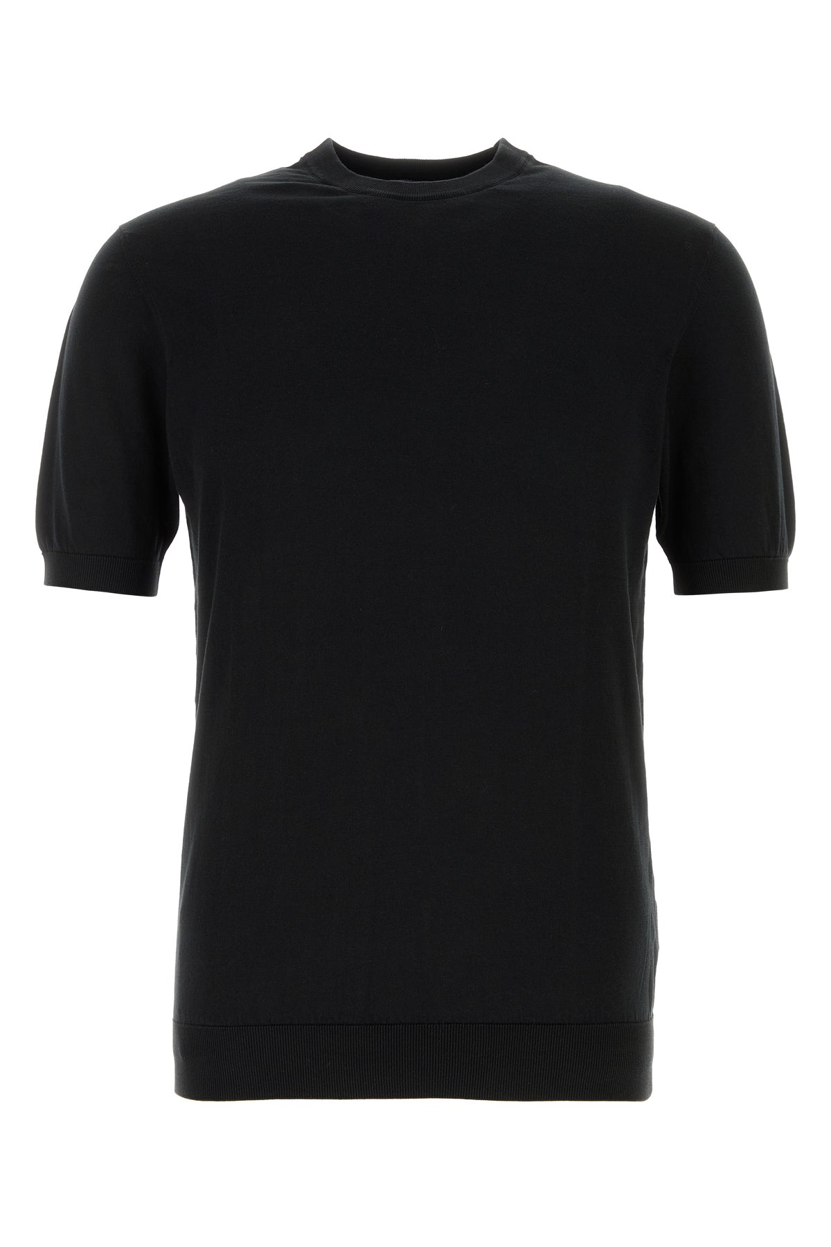 FEDELI Maglione in cotone nero