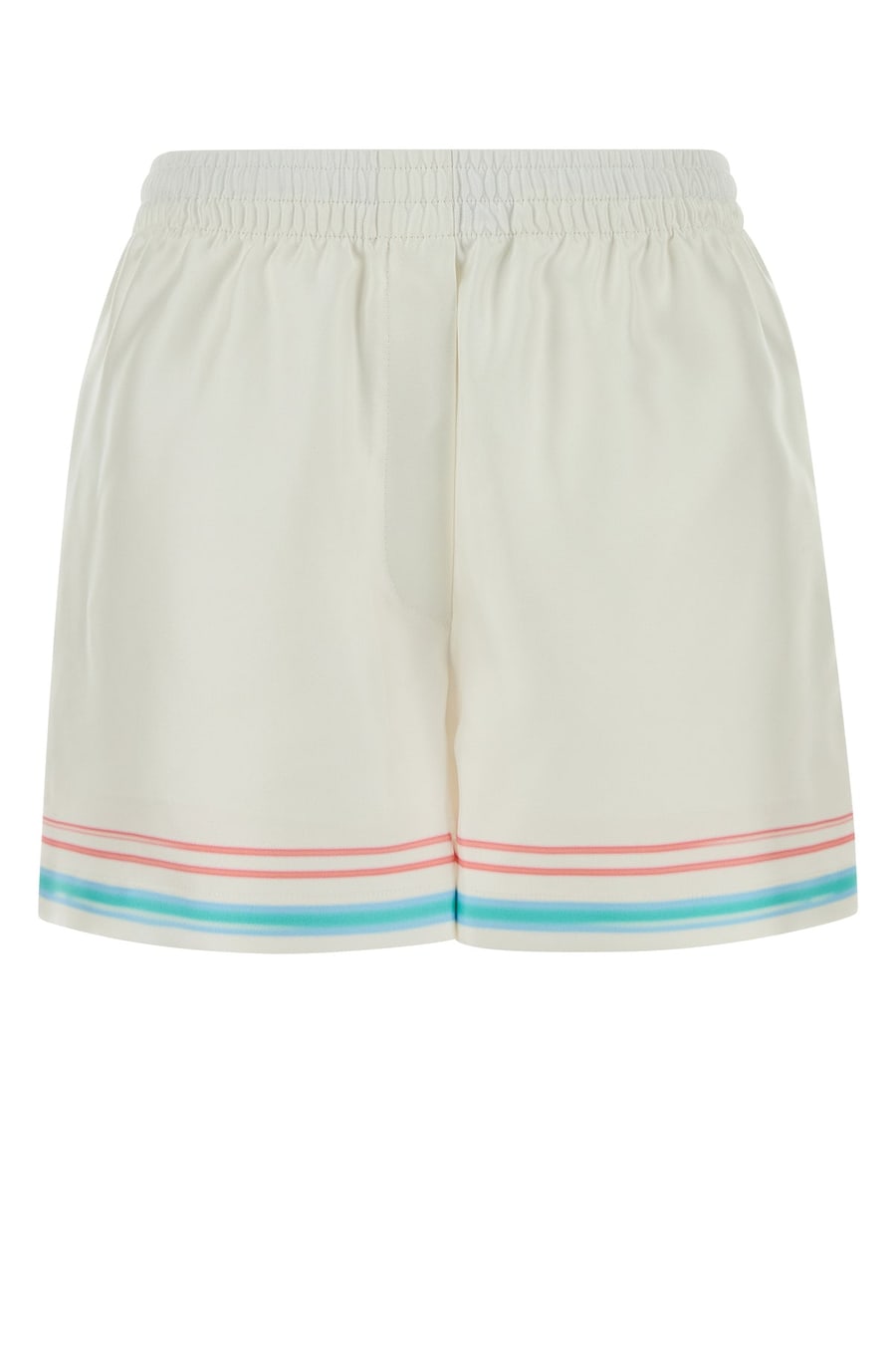 CASABLANCA Shorts in seta bianca
