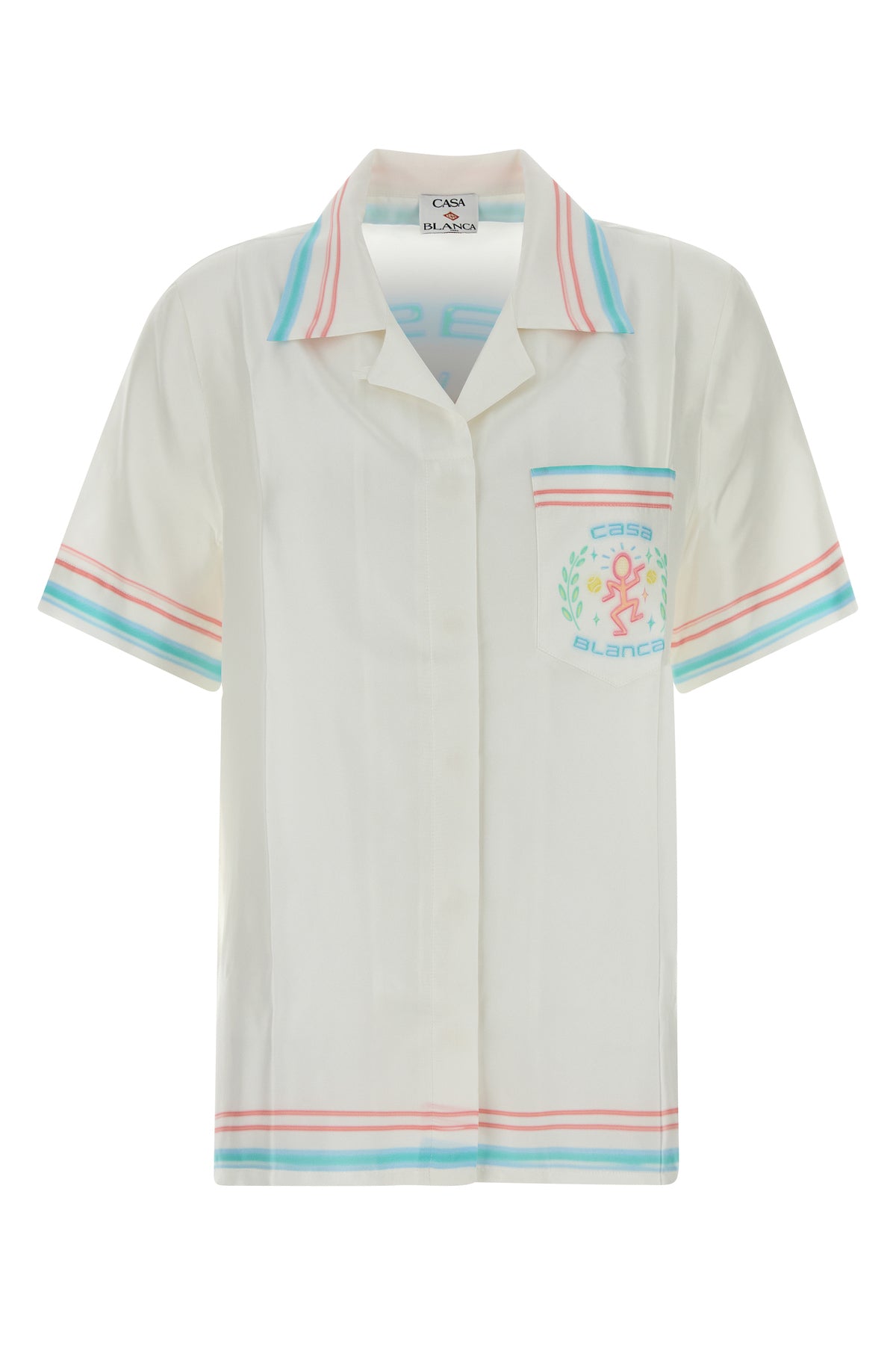 CASABLANCA Camicia in seta bianca