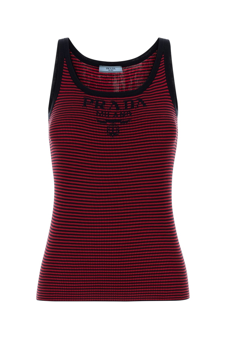 Prada Canotta in seta ricamata