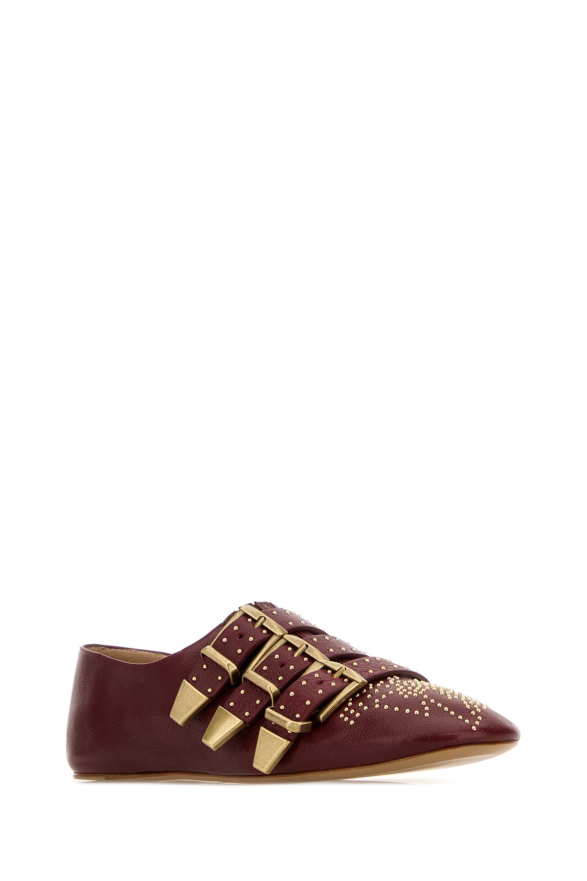Chloé Ballerine Susan in pelle bordeaux, view 2