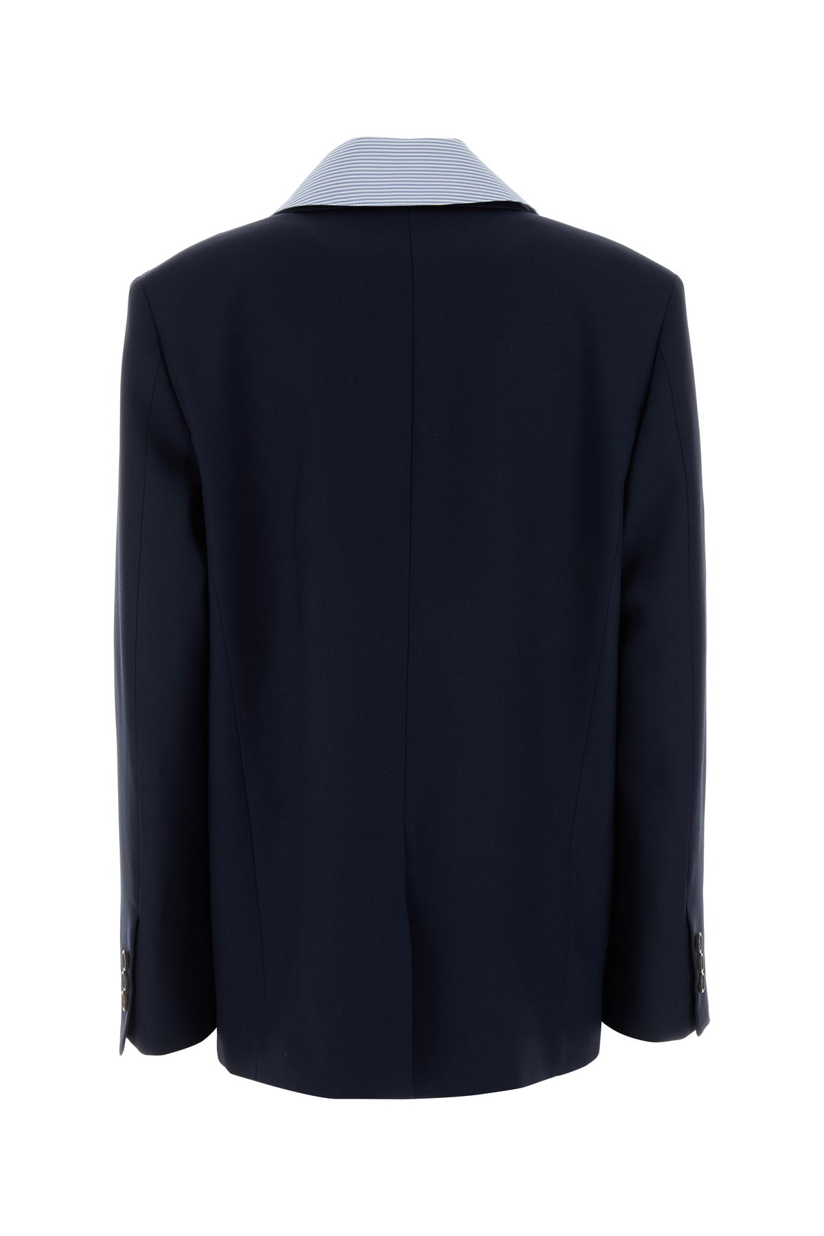 Miu Miu Giacca in lana blu navy, view 2