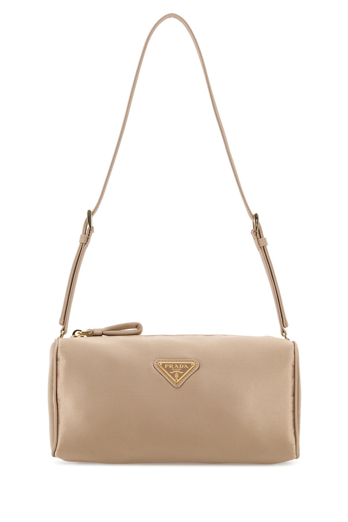 Prada Borsa a spalla mini in raso sabbia