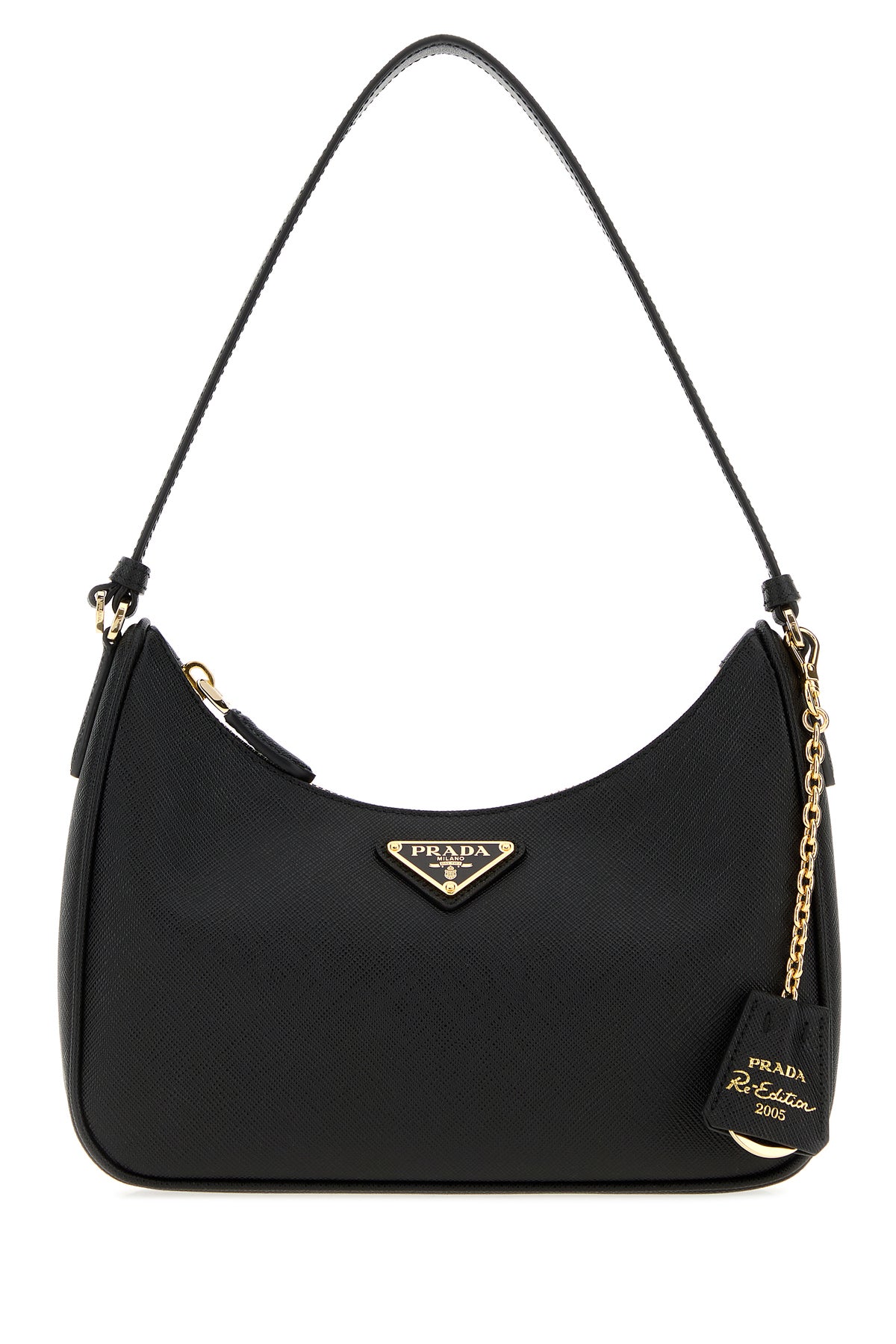 Prada Borsa a spalla Prada Re-Edition 2005 in pelle nera