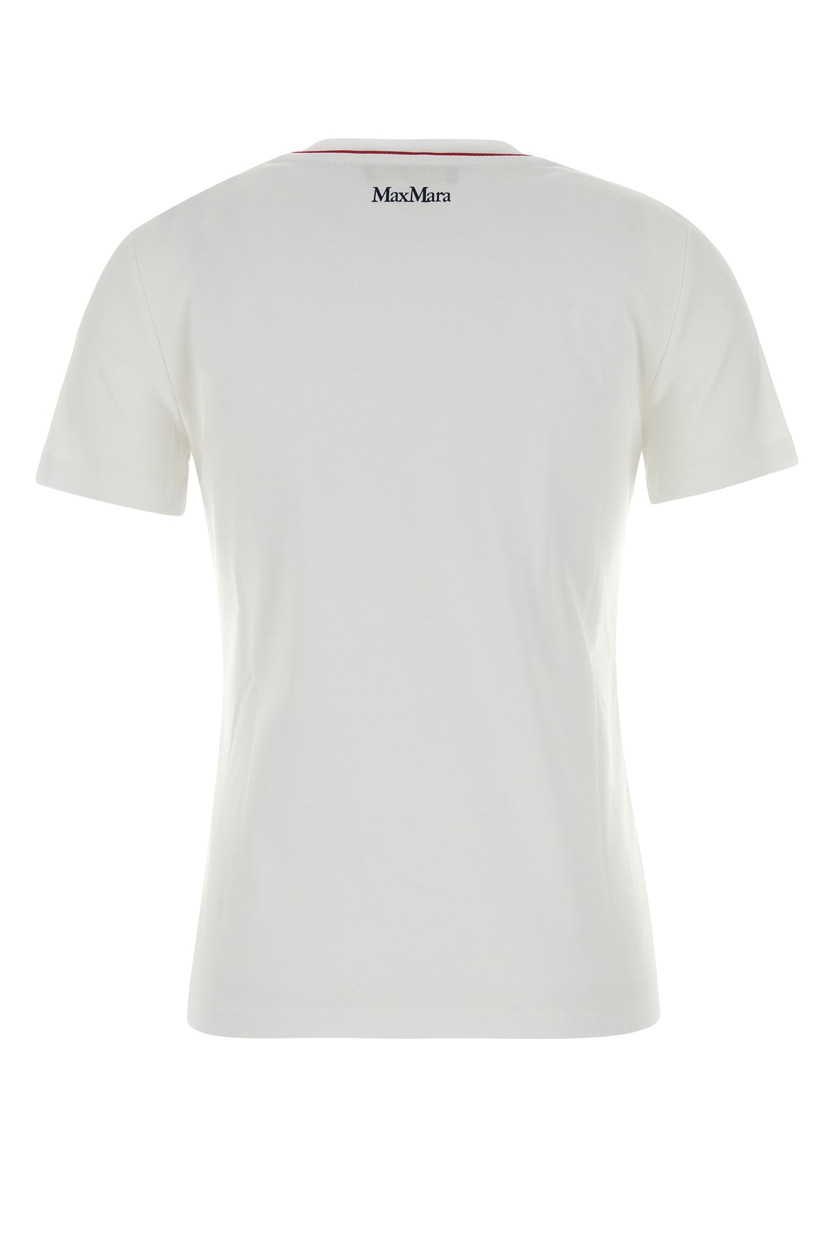 Max Mara T-shirt Pugnale in cotone bianco, view 2