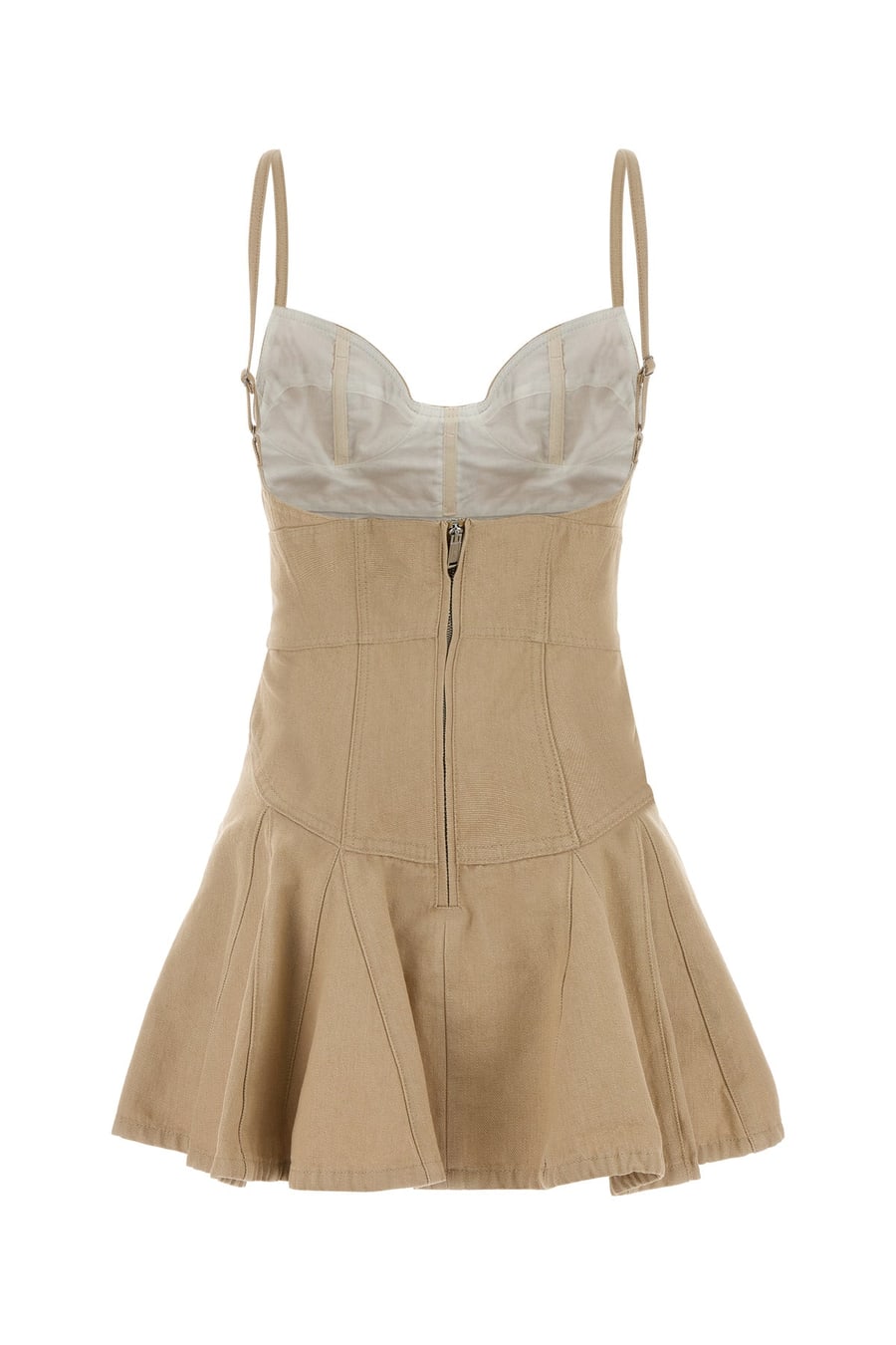 Dsquared2 Mini abito in denim sabbia, view 2