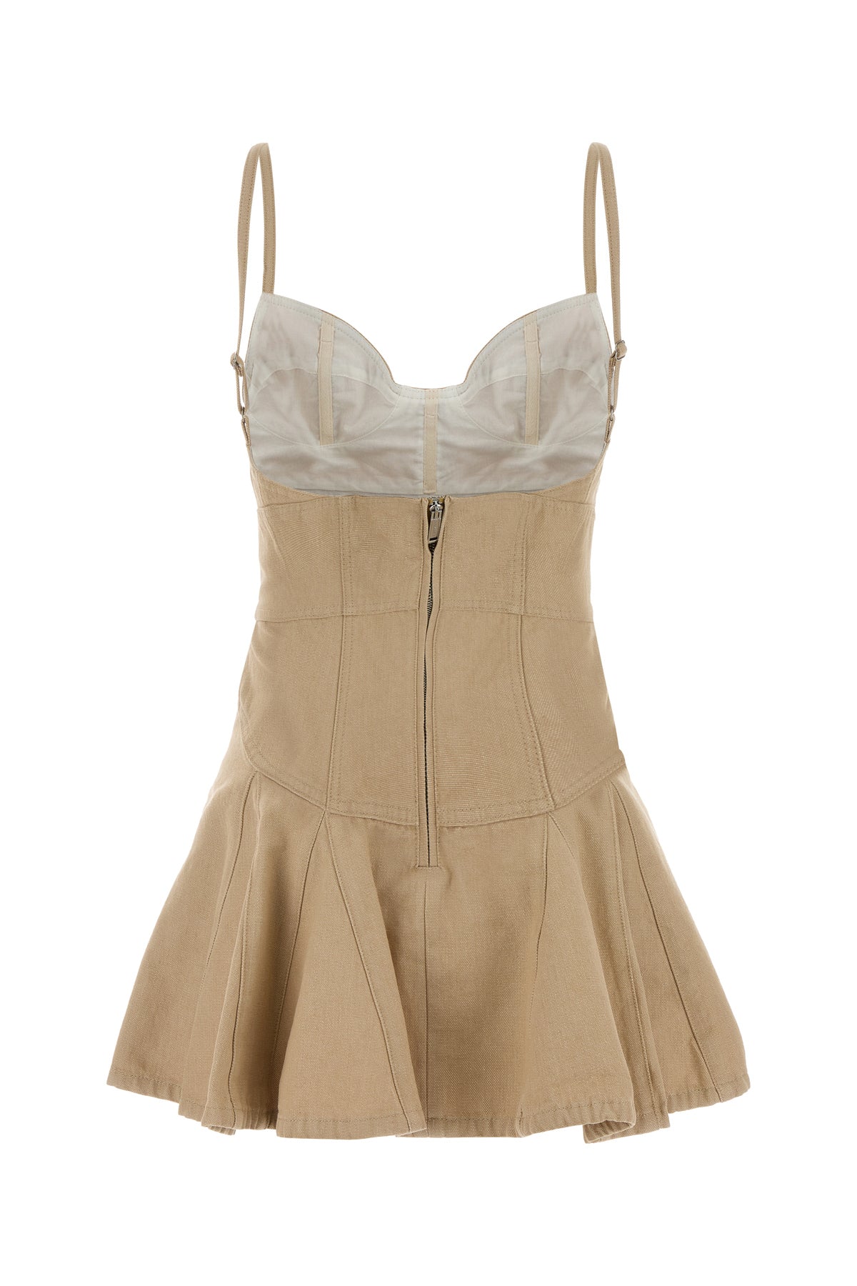 Dsquared2 Mini abito in denim sabbia, view 2