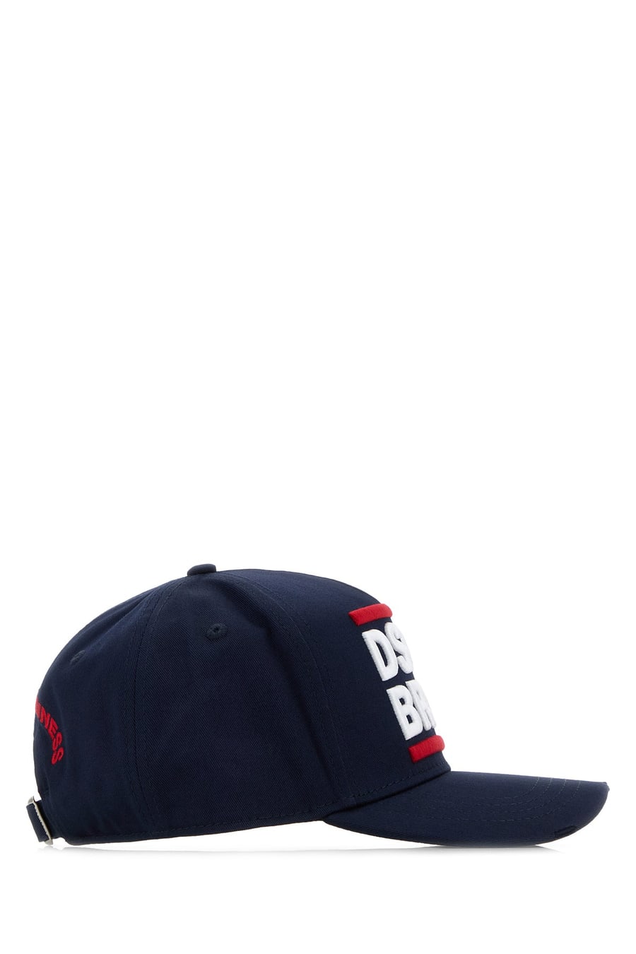 Dsquared2 Cappello da baseball in cotone blu notte, view 2