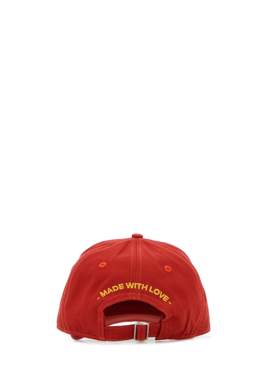 Dsquared2 Cappello da baseball in cotone rosso, view 3