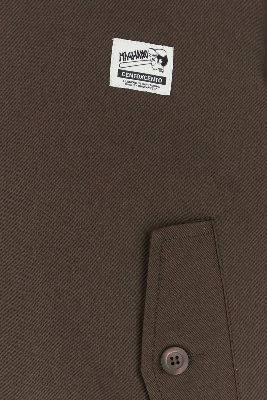MAGLIANO Giubbino Work in cotone cioccolato, view 5
