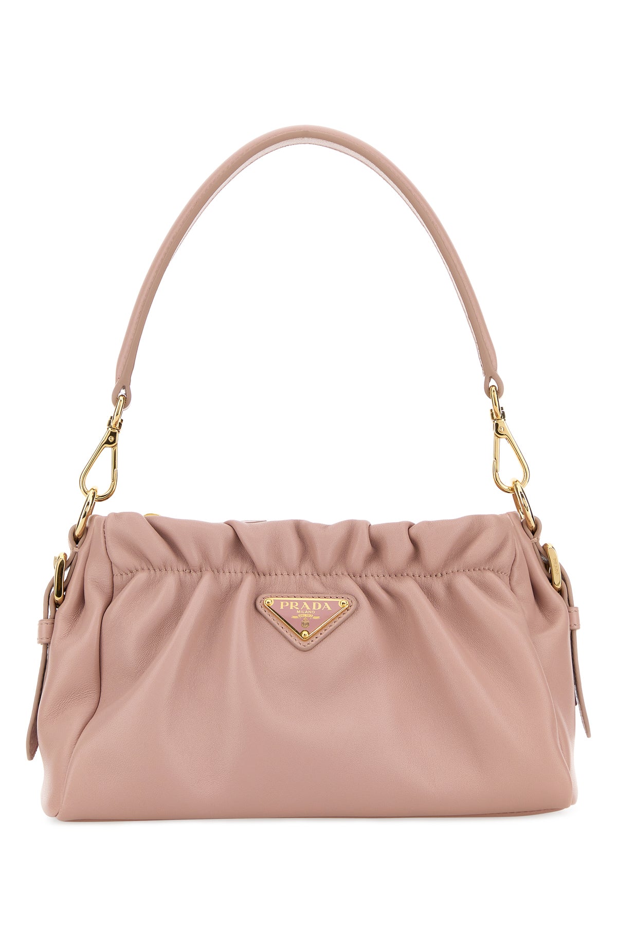 Prada Borsa a mano in nappa rosa
