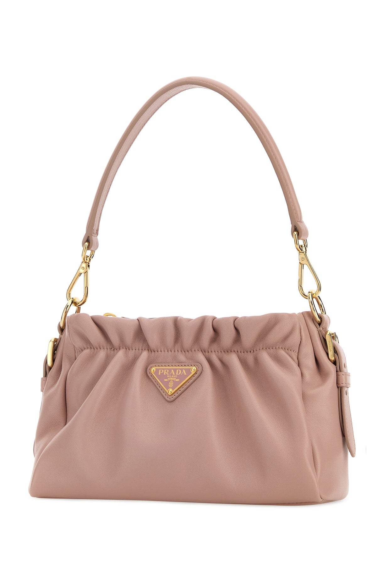 Prada Borsa a mano in nappa rosa, view 2