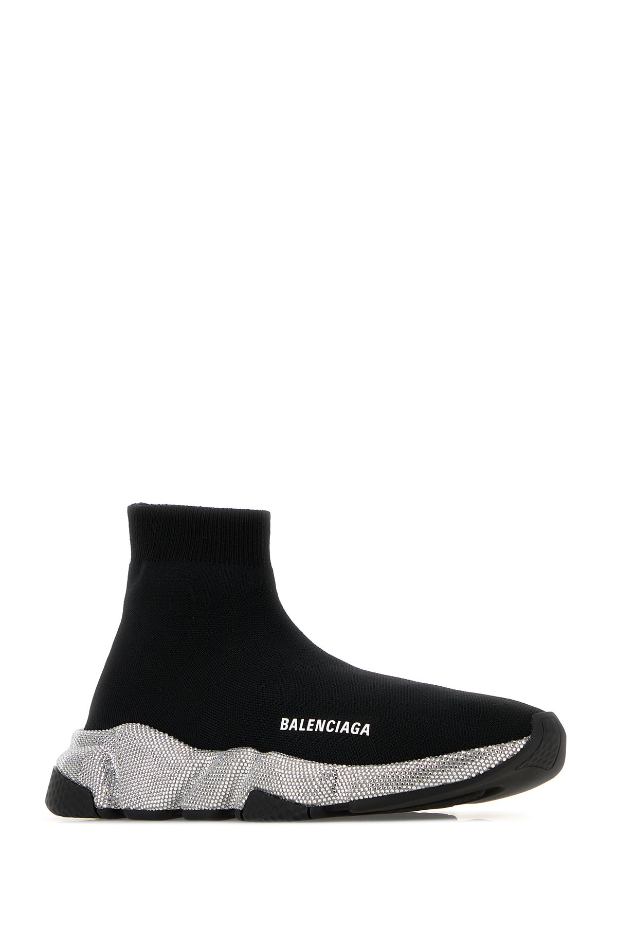 Balenciaga Sneakers Speed in nylon stretch nero, view 2