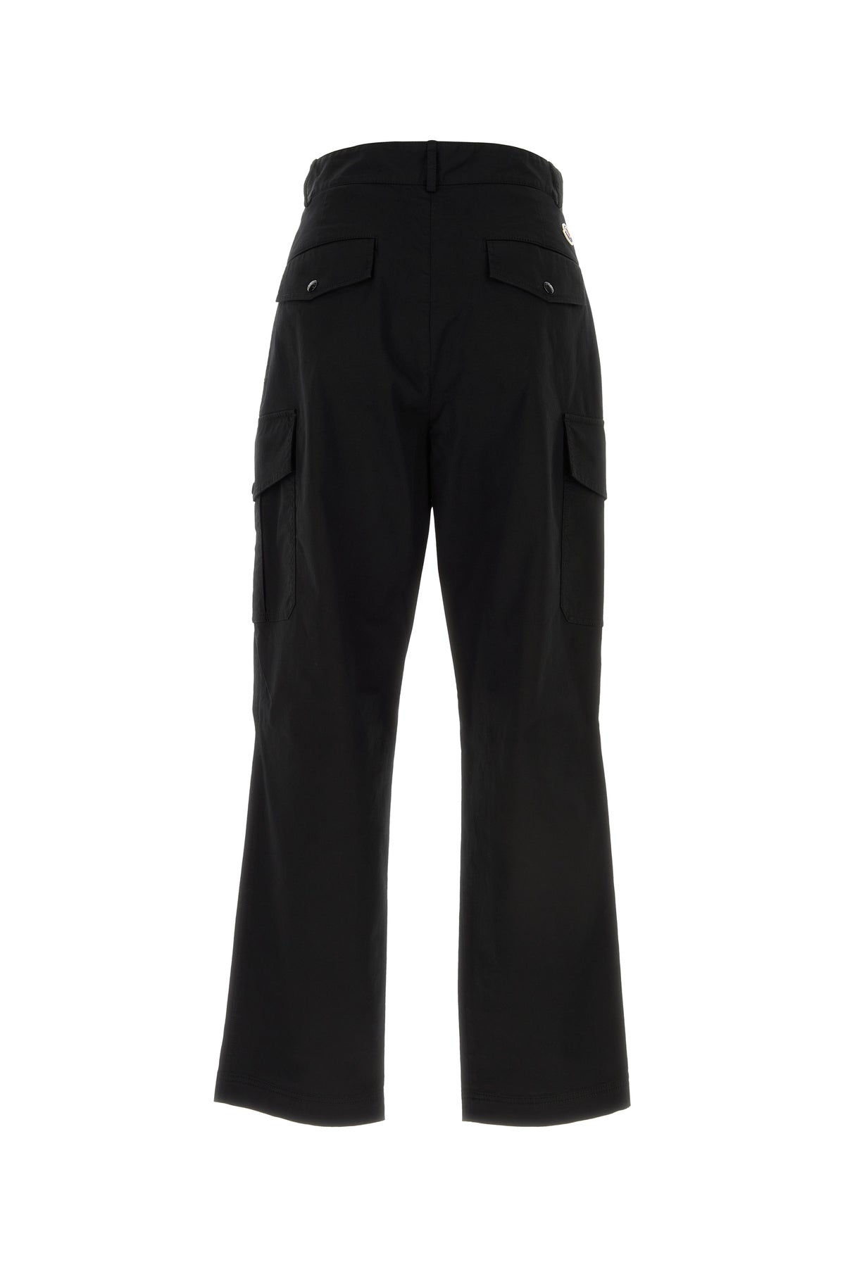 Moncler Pantalone cargo in cotone stretch nero, view 2