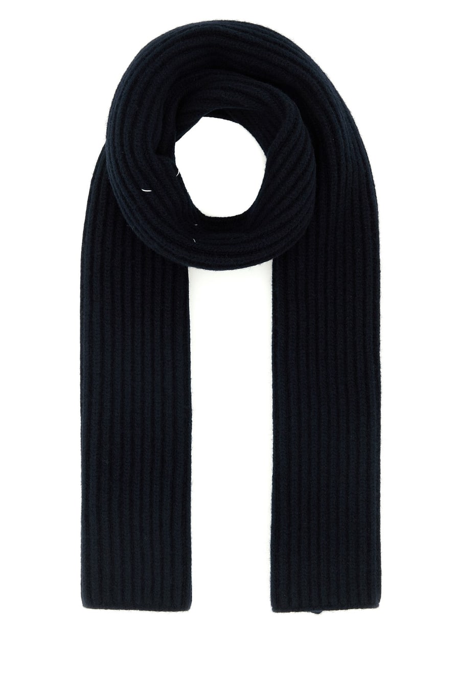 Maison Margiela Sciarpa in lana blu notte