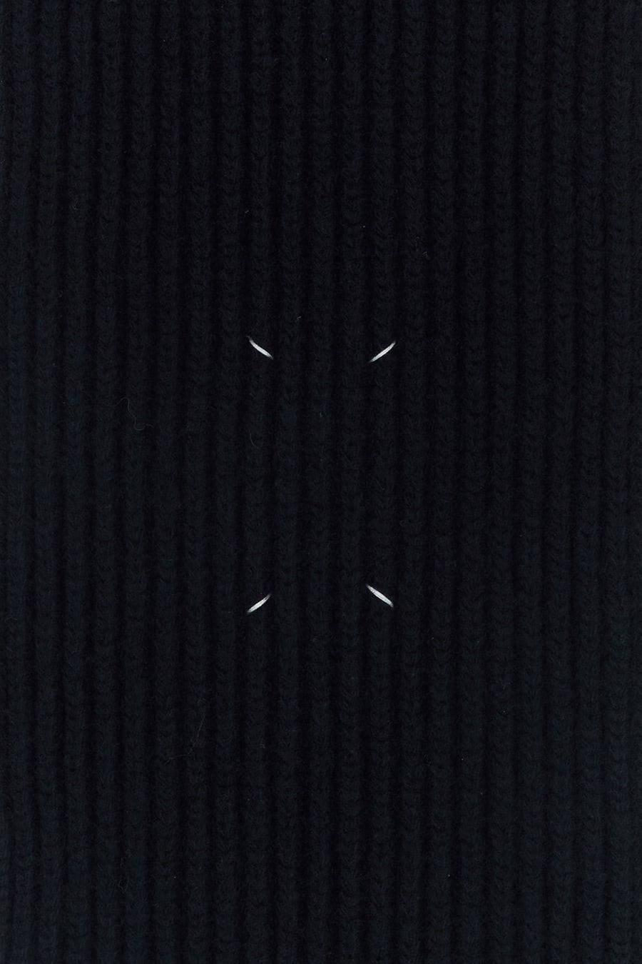 Maison Margiela Sciarpa in lana blu notte, view 3
