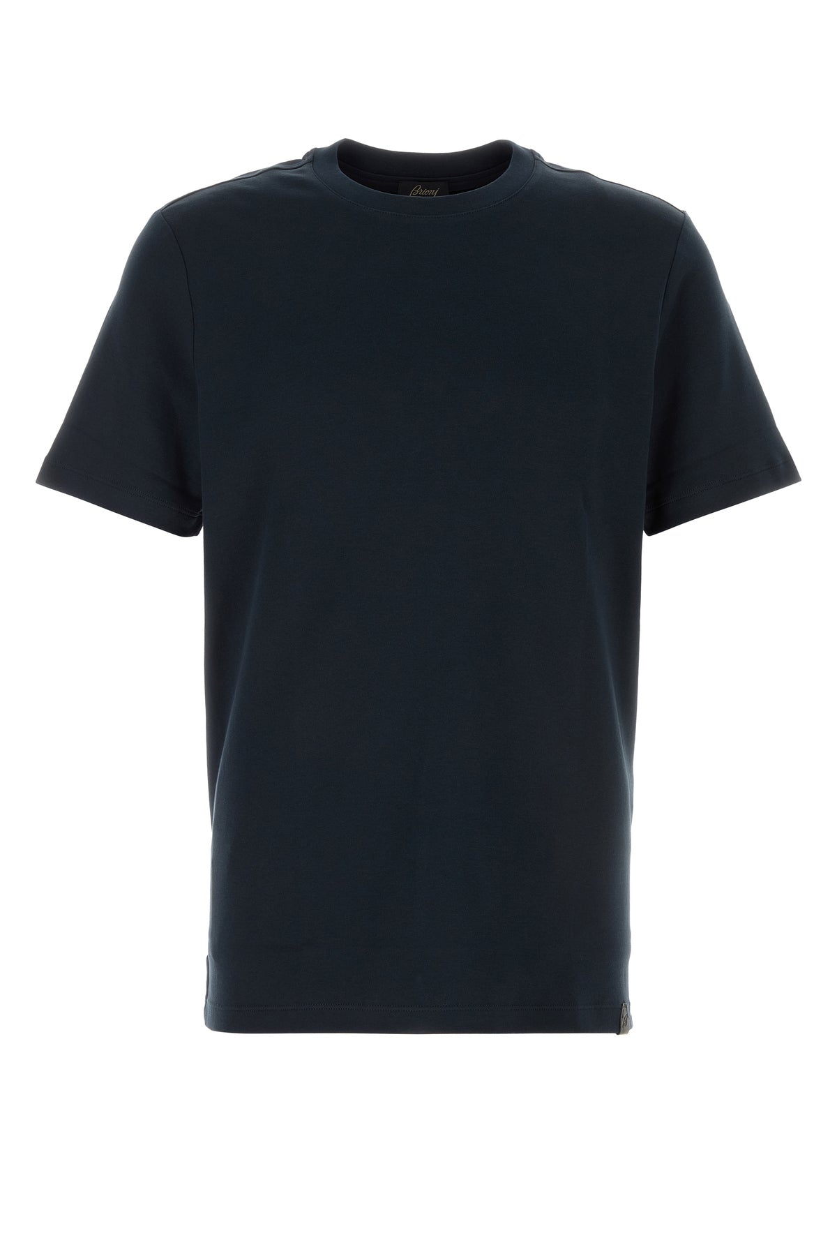 BRIONI T-shirt in cotone blu notte