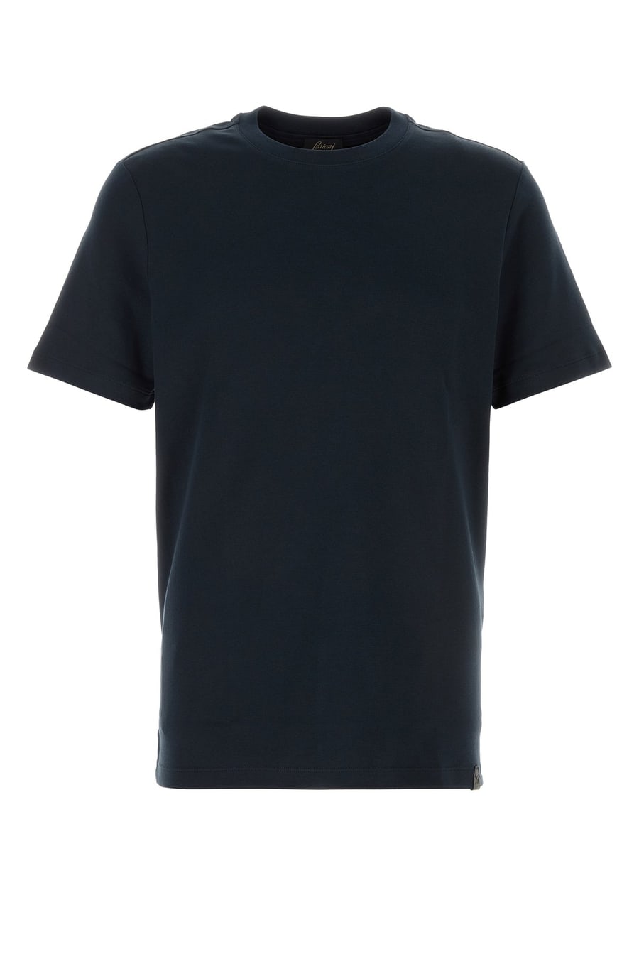 BRIONI T-shirt in cotone blu notte