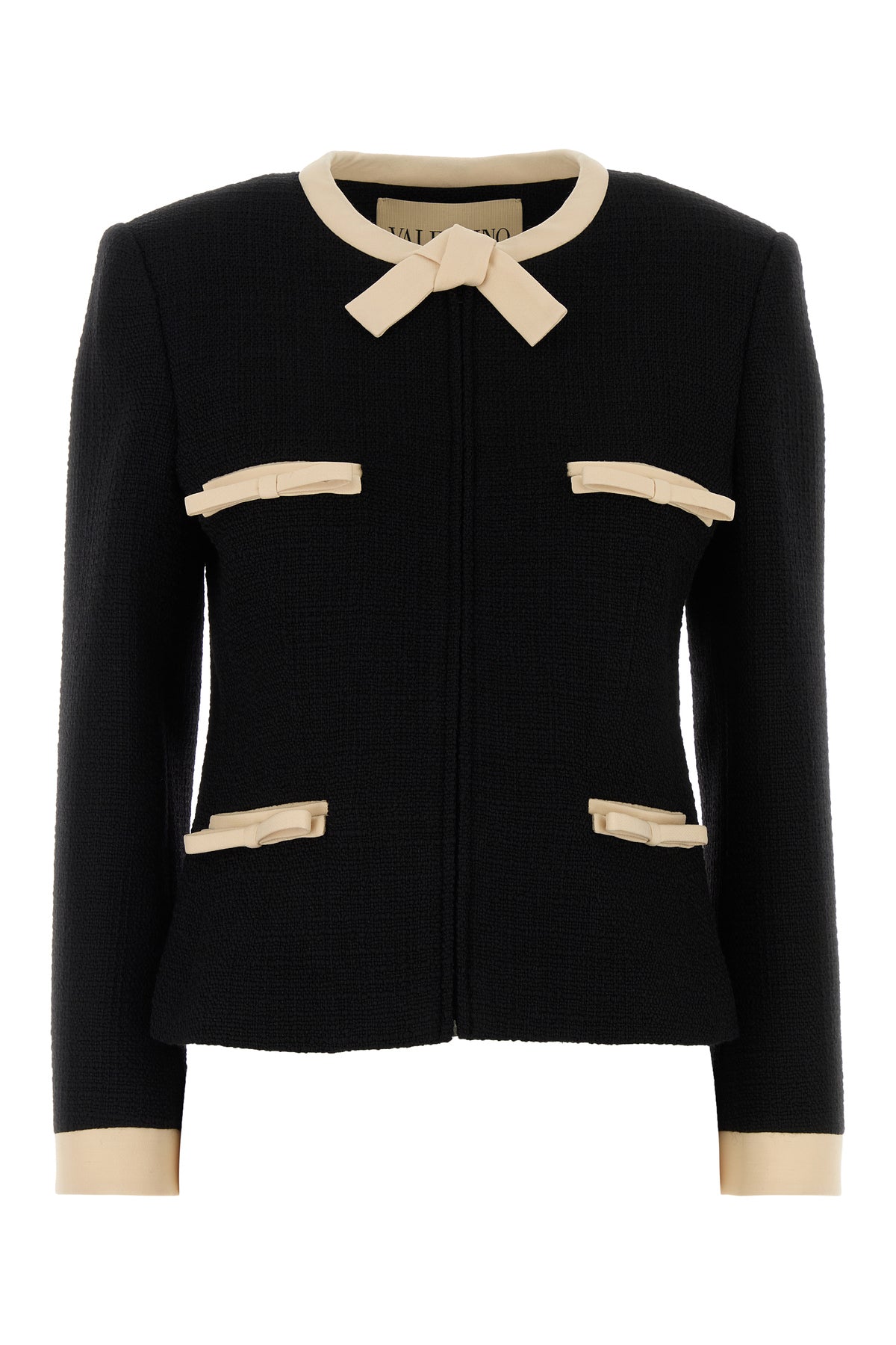 Valentino Garavani Giacca in tweed nero