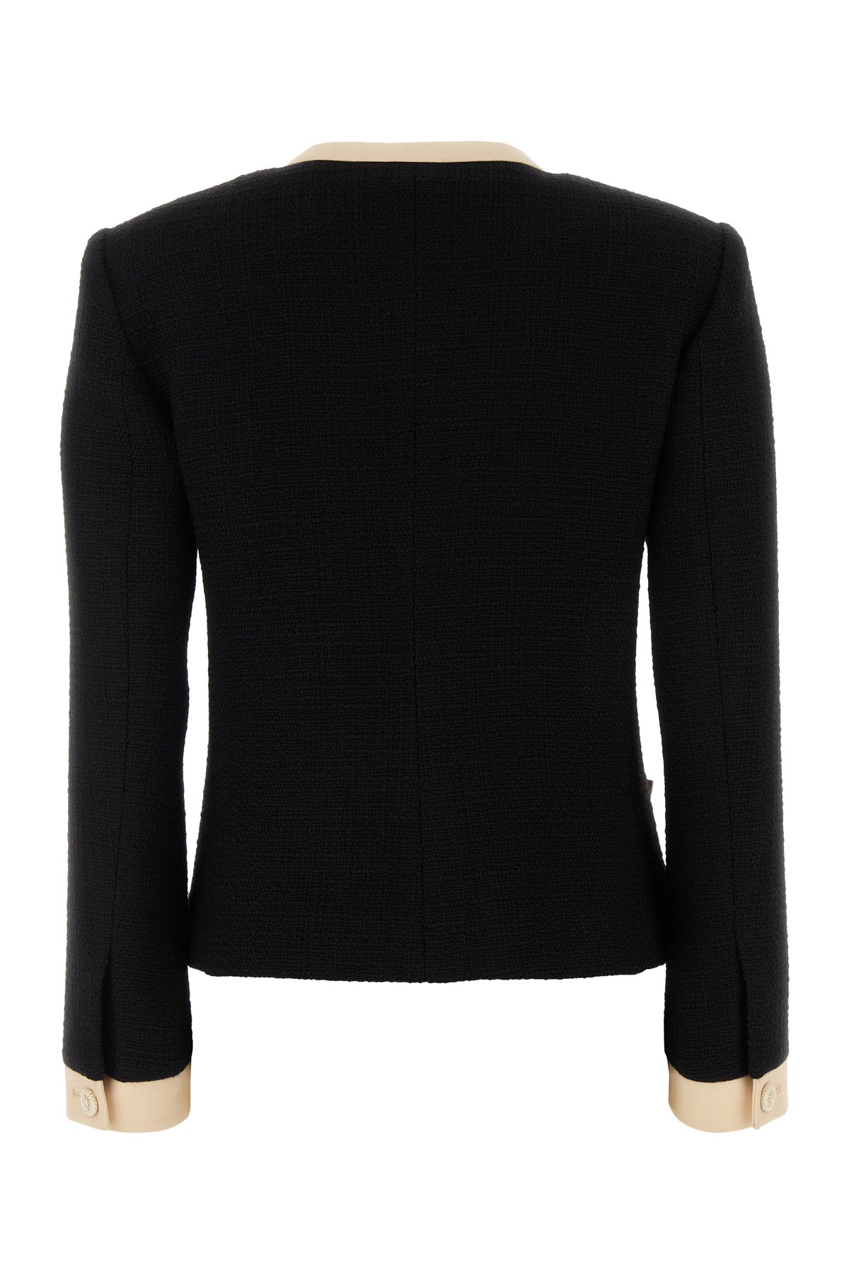 Valentino Garavani Giacca in tweed nero, view 2