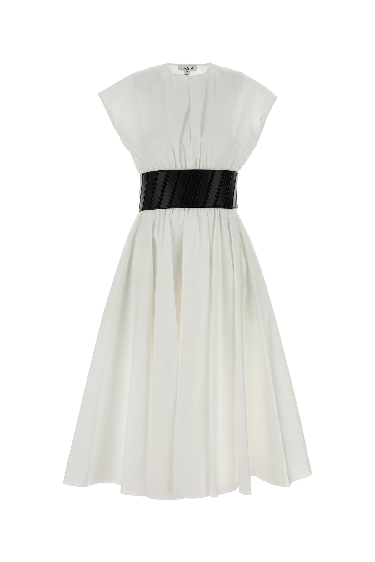 Alaïa Abito in popeline bianco