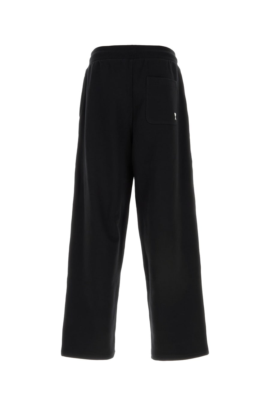 AMI Pantalone jogging in cotone nero, view 2