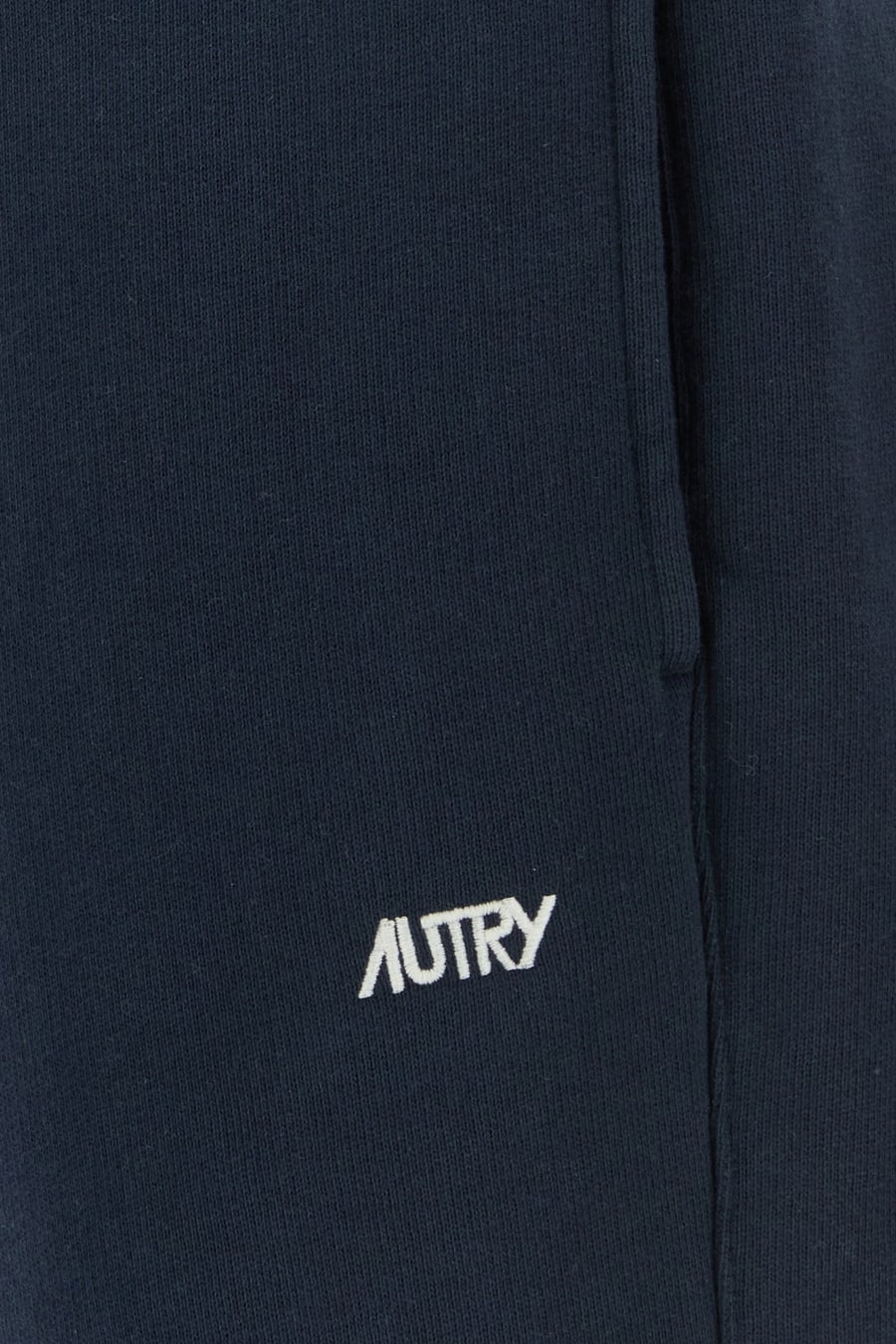 Autry Pantalone jogging in cotone blu scuro, view 3
