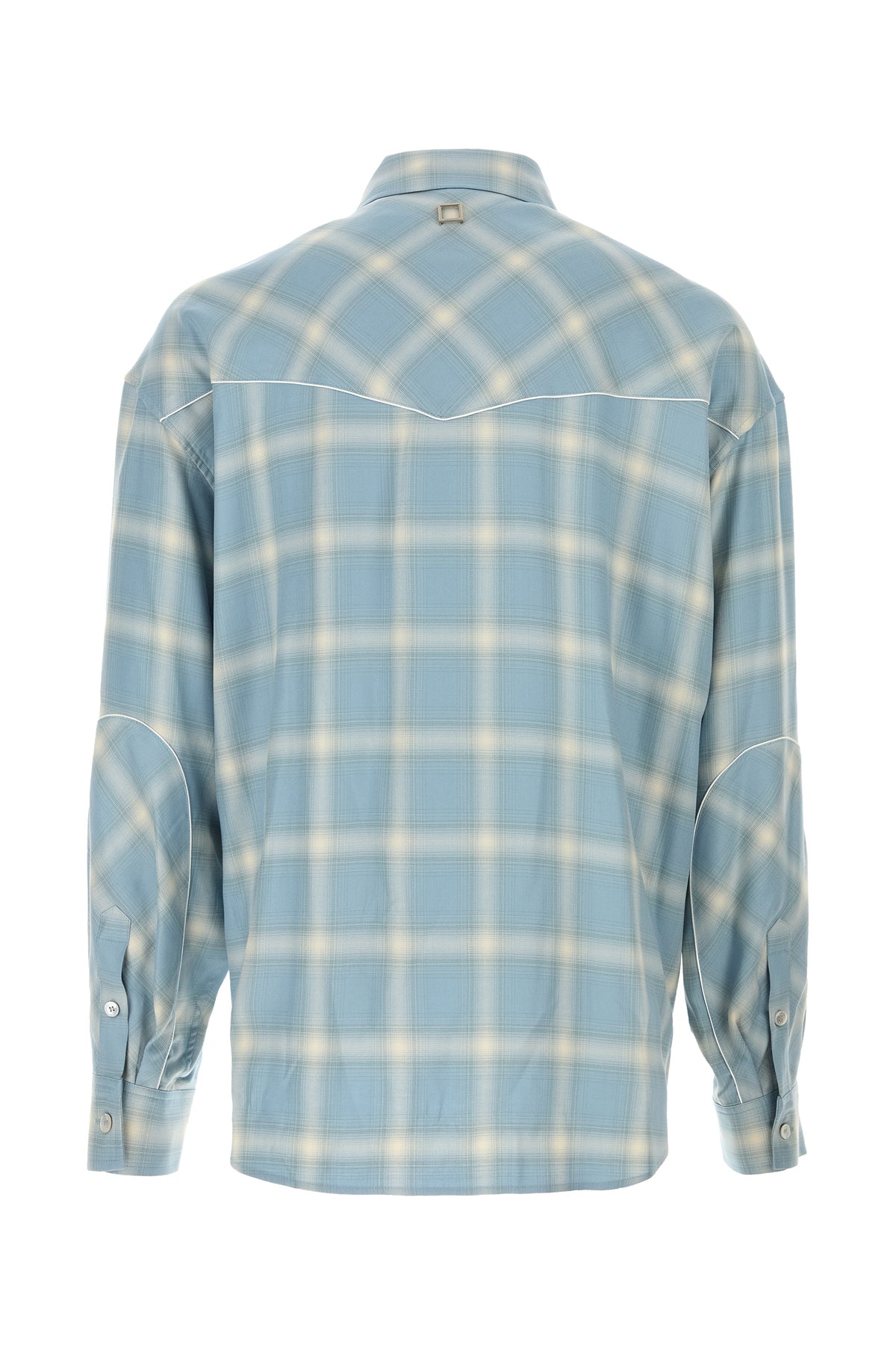 WOOYOUNGMI Camicia oversize in jersey ricamato, view 2