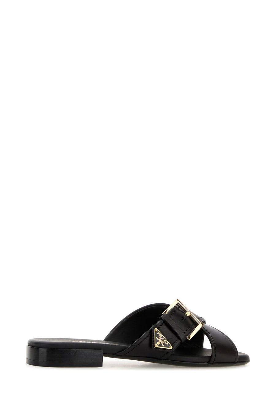 Prada Slippers in pelle nera, view 3
