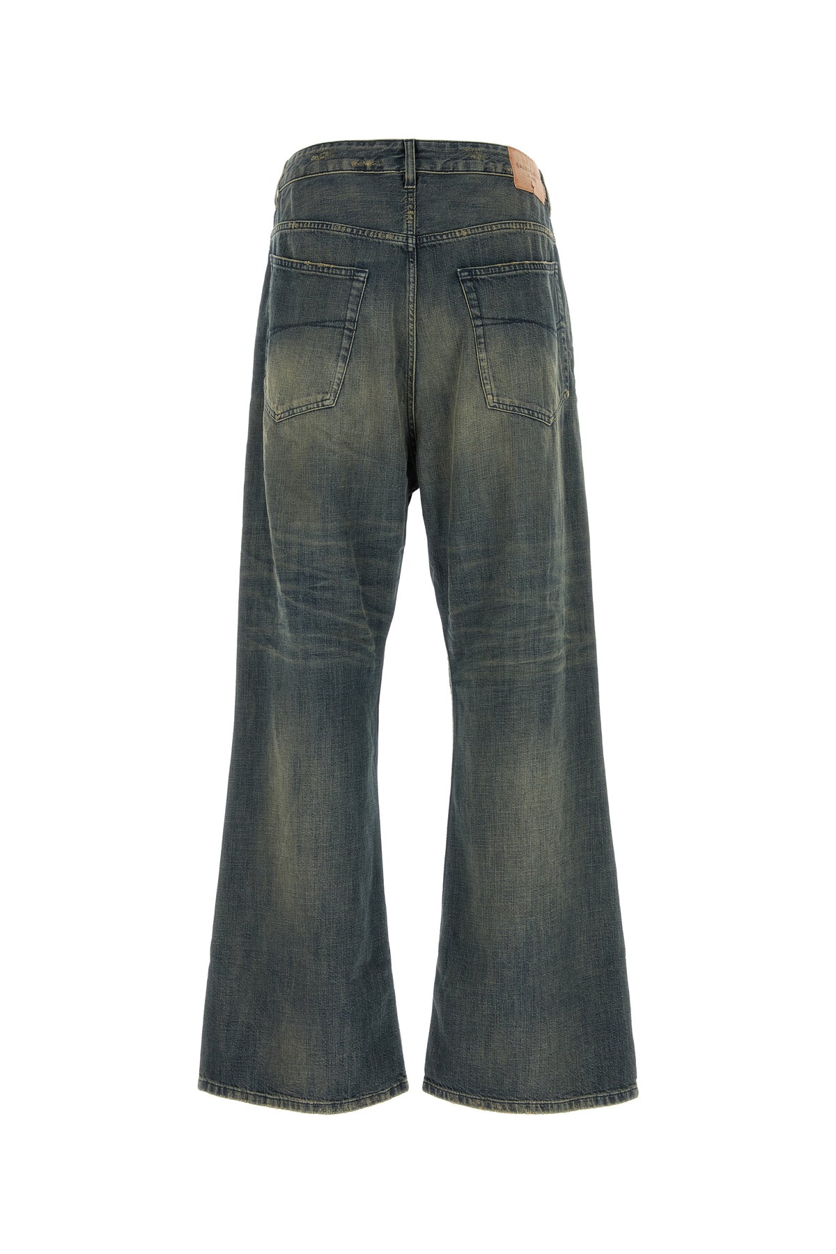 Balenciaga Jeans dalla gamba ampia in denim, view 2