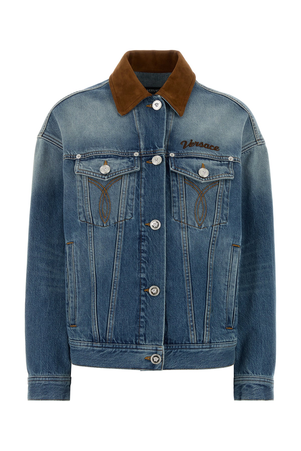 Versace Giubbino in denim