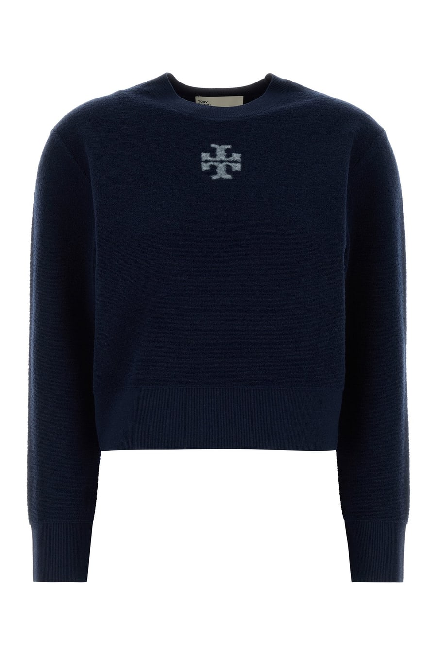 Tory Burch Maglione in misto lana blu navy