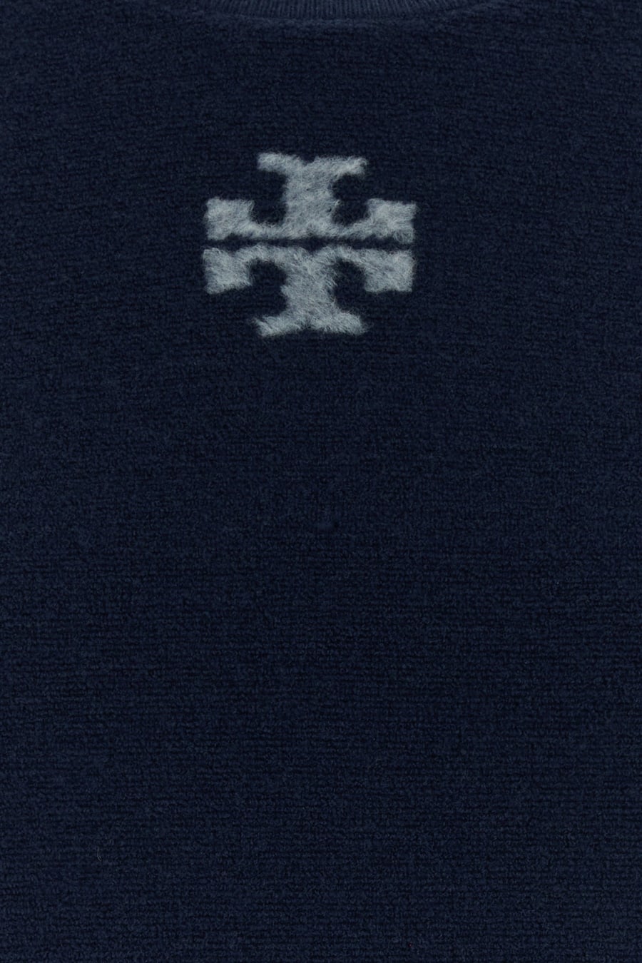 Tory Burch Maglione in misto lana blu navy, view 3