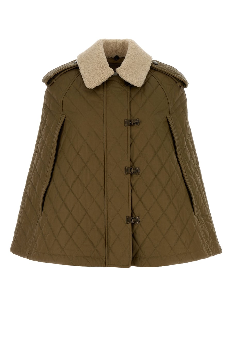 Burberry Cappa in cotone kaki