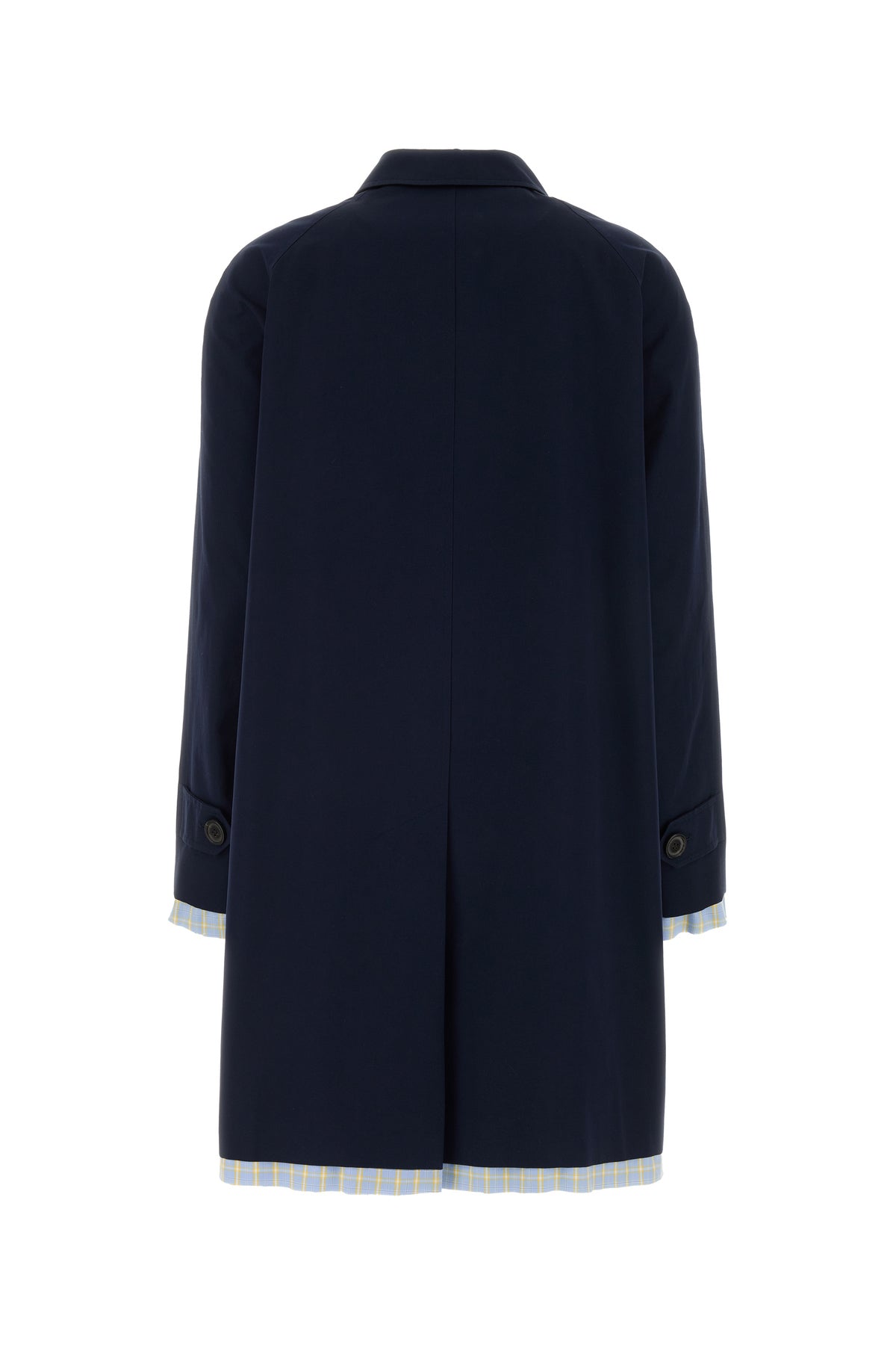 Miu Miu Soprabito in popeline blu scuro, view 2