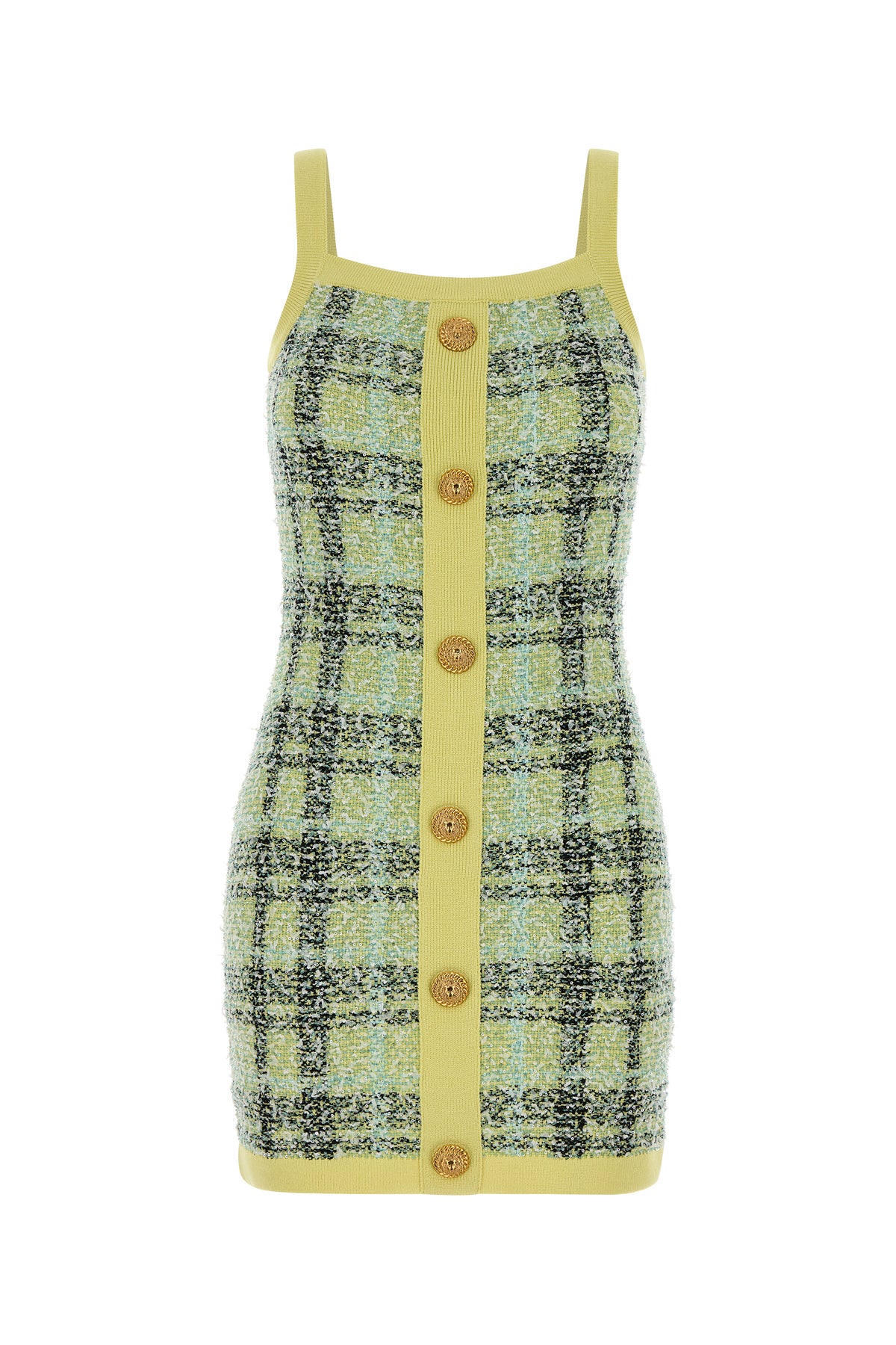 Balmain Abito in tweed ricamato